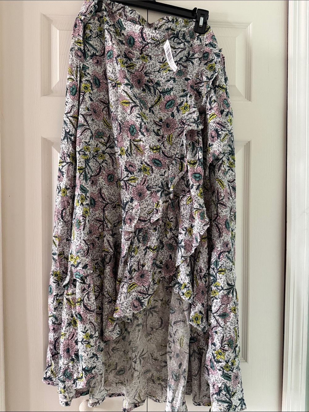 Torrid Floral Ruffle High-Low Skirt - Pink Floral Size 3X NEW